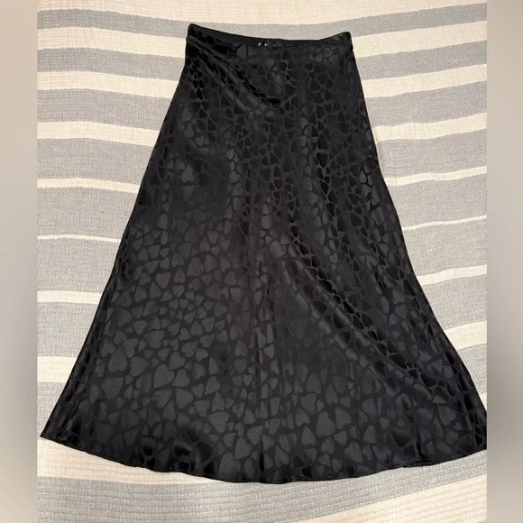 RARE Realisation Par Black Heart A-Line Skirt - Picture 4 of 7